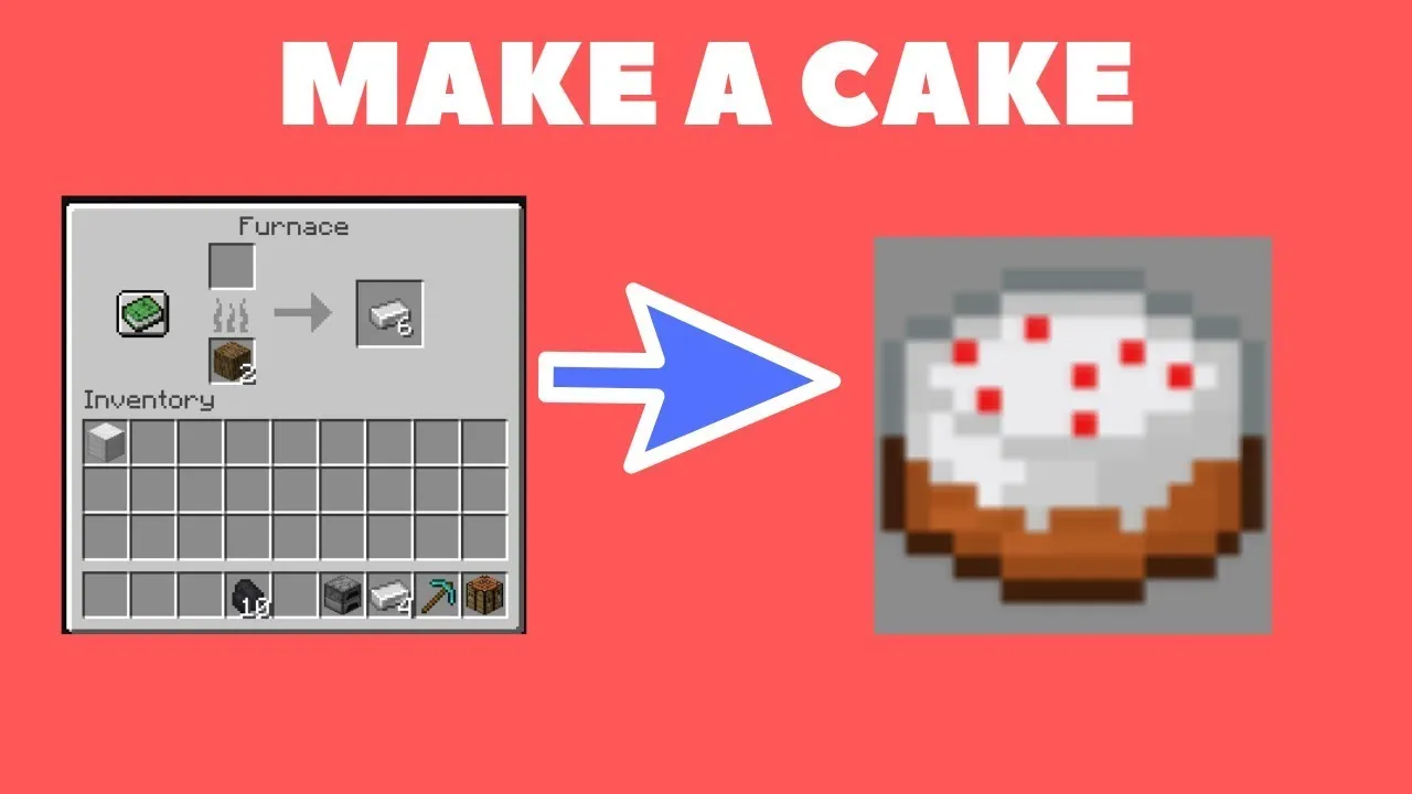 cover photo for how to make cake in minecraft