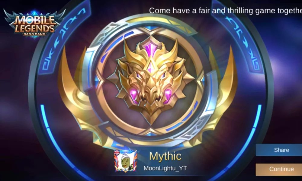 cover image for article on how to get to mythic rank mlbb